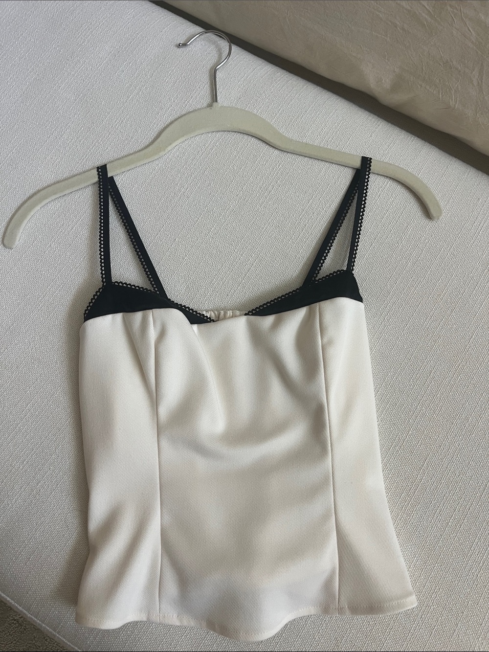 Reformation Melanie Top Ivory - Size 0